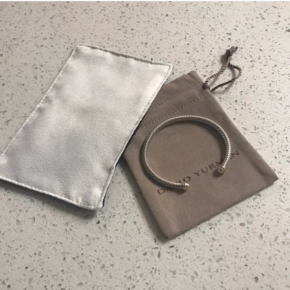 David Yurman 4mm cuff bracelet (size medium)